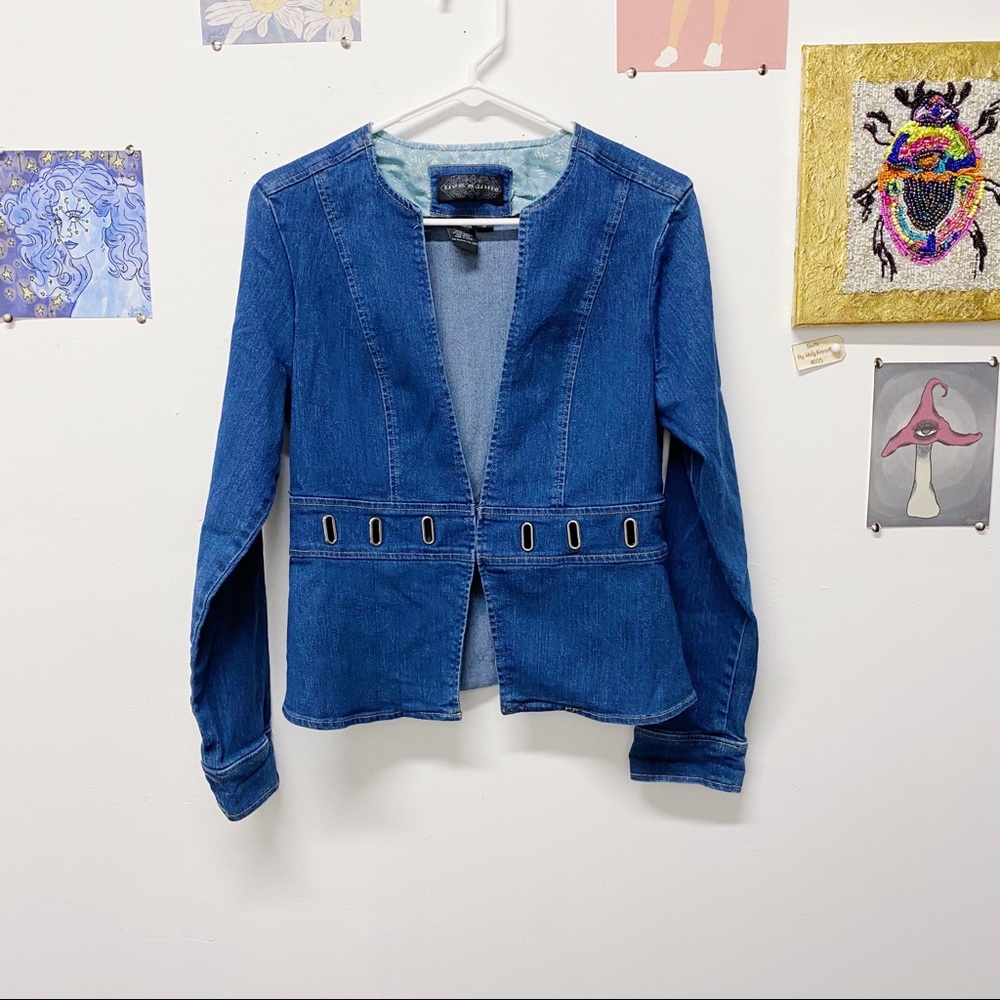 Live A Little Denim Grommet Jacket